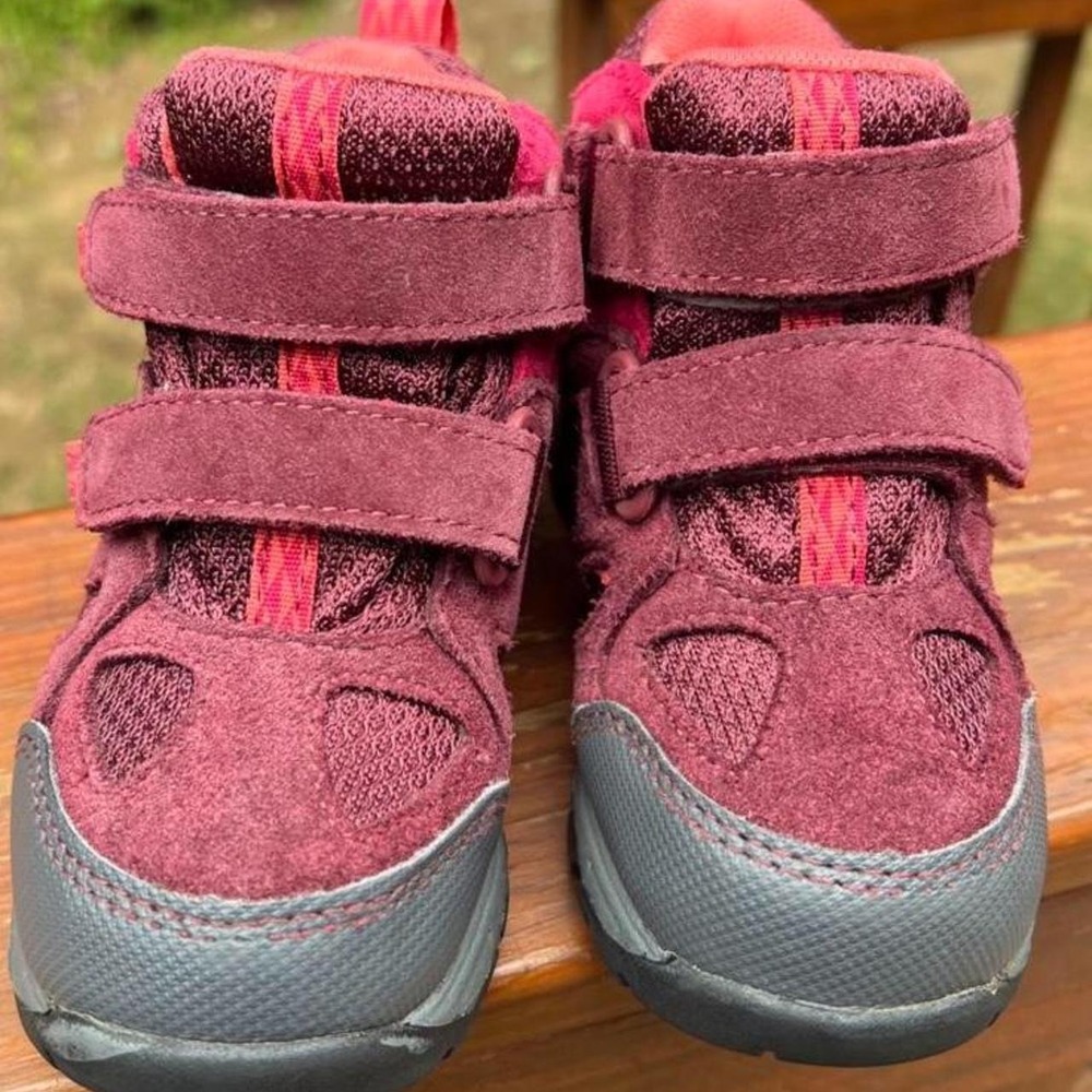 L.L. Bean Toddler 9 Trail Model Hikers Black Cherry Pink Ankle Boots 507454